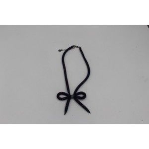 Betsey Johnson Sparkle Mesh Bow Collar Necklace - NEW